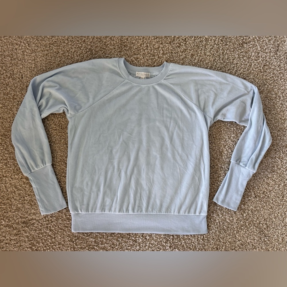 P.J. Salvage Light Blue Pajama long sleeve. Size small.